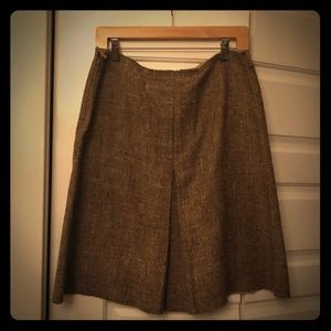 Prada A-line tweed skirt
